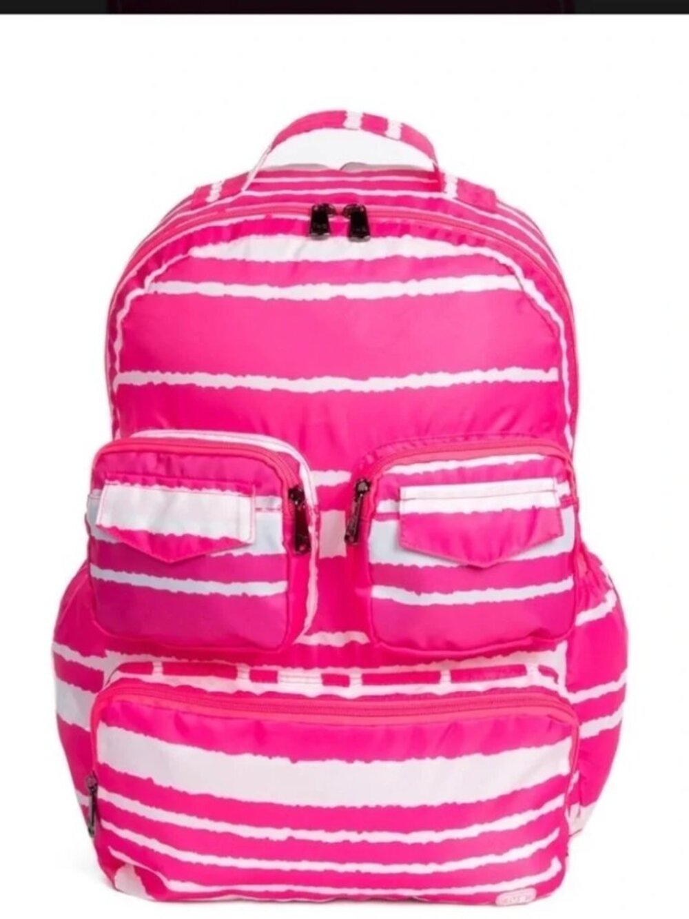 LUG - Puddle Jumper Packable Backpack in Magenta Stripe